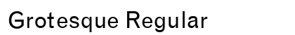 Grotesque Regular font free download