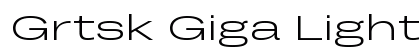 Grtsk Giga Light Regular font free download
