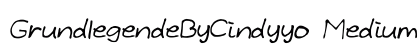 GrundlegendeByCindyyo Medium font free download