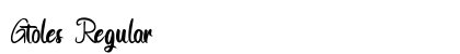 Gtoles Regular Font Preview
