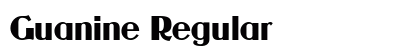 Guanine Regular Font Preview