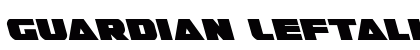 Guardian Leftalic Italic Font Preview