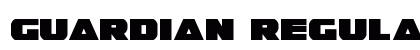 Guardian Regular font free download