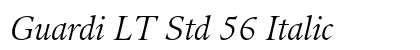 Guardi LT Std 56 Italic font free download