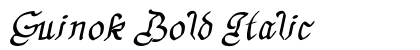 Guinok Bold Italic font free download