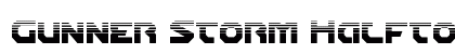 Gunner Storm Halftone Regular font free download