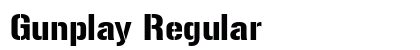 Gunplay Regular Font Preview