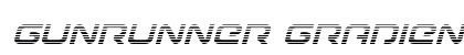 Gunrunner Gradient Italic Italic font free download
