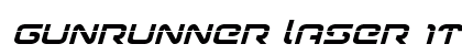 Gunrunner Laser Italic Italic font free download