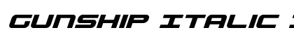 Gunship Italic Italic font free download