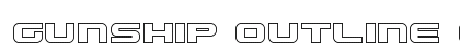 Gunship Outline Outline preview