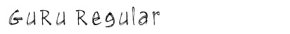 GuRu Regular font free download