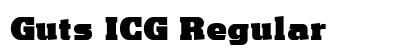 Guts ICG Regular Font Preview
