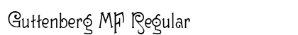 Guttenberg MF Regular Font Preview