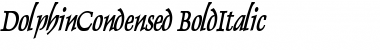 DolphinCondensed BoldItalic Font