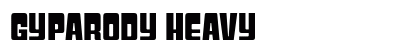Gyparody Heavy Font Preview