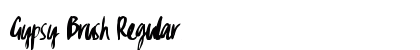 Gypsy Brush Regular Font Gypsy Brush Regular Font Preview