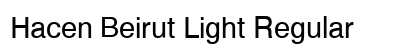 Hacen Beirut Light Regular Font Hacen Beirut Light Regular Font Preview