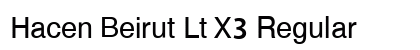 Hacen Beirut Lt X3 Regular Font Hacen Beirut Lt X3 Regular Font Preview
