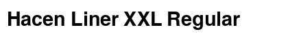 Hacen Liner XXL Regular Font Preview