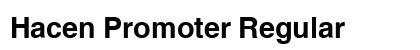 Hacen Promoter Regular Font Preview