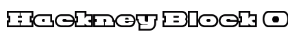 Hackney Block Outline Normal font free download
