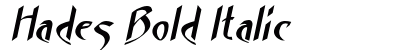 Hades Bold Italic Preview