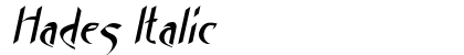 Hades Italic Preview