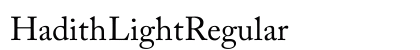 Hadith Light Regular preview
