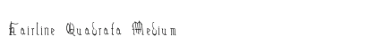 Hairline Quadrata Medium Font Hairline Quadrata Medium Font Preview
