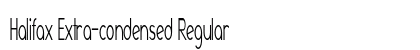 Halifax Extra-condensed Regular font free download