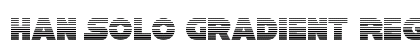 Han Solo Gradient Regular Font Preview