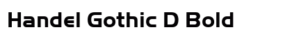 Handel Gothic D Bold Preview