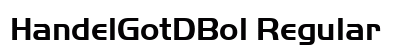 HandelGotDBol Regular font free download