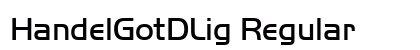 HandelGotDLig Regular font free download