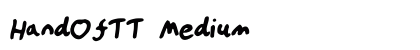 HandOfTT Medium font free download