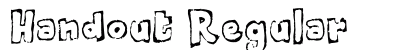 Handout Regular font free download