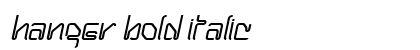 Hanger Bold Italic Preview