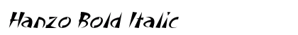 Hanzo Bold Italic Preview
