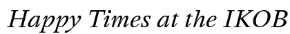 Happy Times at the IKOB New Game Plus Edition Italic Preview