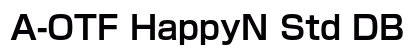 A-OTF HappyN Std DB font free download