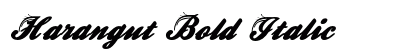 Harangut Bold Italic Preview