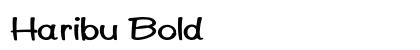 Haribu Bold font free download