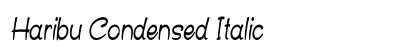 Haribu Condensed Italic font free download
