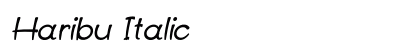 Haribu Italic Preview