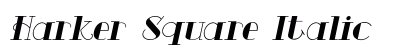 Harker Square Italic font free download