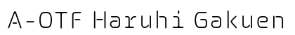 A-OTF Haruhi Gakuen L font free download