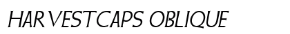 HarvestCaps Oblique font free download