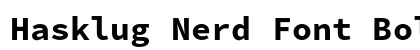 Hasklug Nerd Font Bold preview Hasklug Nerd Font Bold preview