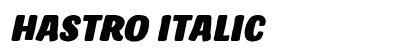 Hastro Italic font free download